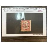 1864 Germany Hamburg CH Van Diemen Rare Local Post