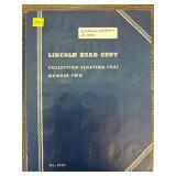 Lincoln Head Cent Collection Starting 1941 Number