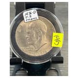 1976-D Type 2 Eisenhower Bicentennial Dollar Coin
