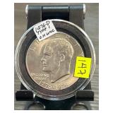 1976-D Eisenhower Dollar, Type 1, CH UNC