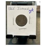 1865 Indian Head Cent in Coin Flip