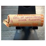Roll of Washington Silver Quarters " $10 Face Va