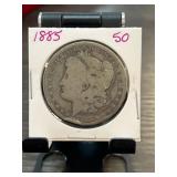 1885 Morgan Silver Dollar in Circulated Condition