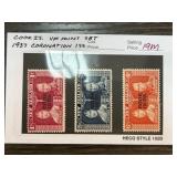 Cook Islands 1937 Coronation Mint Stamp Set
