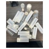 Empty Plastic Coin Tubes