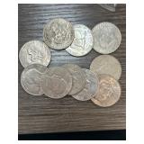 10 Mixed Date Ike Dollars