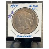 1924 Peace Silver Dollar High Grade MS55