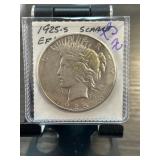 1925-S Peace Silver Dollar EF/AU Condition