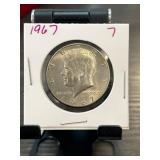 1967 Kennedy Half Dollar in Protective Holder