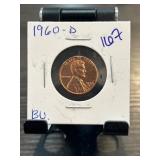 1960-D Lincoln Memorial Cent in BU Condition