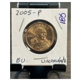 2005-P Sacagawea One Dollar Coin in Brilliant Unci