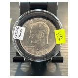 1972-D Eisenhower Dollar Coin in Protective Displa