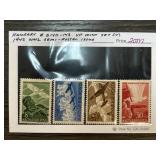 Hungary #B194-143 VF Mint Set of 4 1942 WW2 Semi-P
