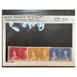 1937 Northern Rhodesia Coronation Mini Stamp Set