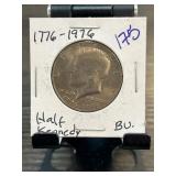 1776-1976 Kennedy Bicentennial Half Dollar in BU C