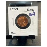 1959 Lincoln Memorial Penny in Brilliant Uncircula