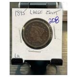 1845 United States Braided Hair Large Cent