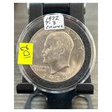 1972 Eisenhower Dollar Type 3 in Protective Case