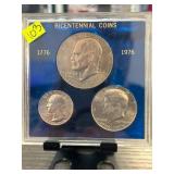 1776-1976 Bicentennial Coin Set in Display Case