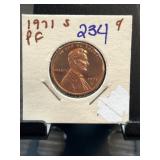 1971-S Proof Lincoln Cent in Protective Holder