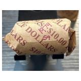 $10.00 Half Dollars Bank Roll in Paper Wrapper