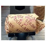 Rolled $10 Coin Wrapper with Handwritten Notes