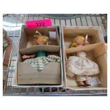 Two Vintage Dolls in Original Boxes with Clothing