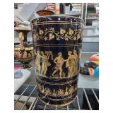 Nefitou Keramik Greek Vase with 24K Gold Decoratio