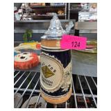 German Beer Stein with 2nd FDS Giessen Badge and P