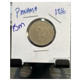 1916 Panama 2 1/2 Centesimos Coin