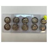 10 Roosevelt Proof Dimes Mixed Years