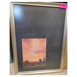 Framed Artwork Signed by James Biggins Featuring W