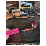 Imported Briar Wooden Smoking Pipe with Black Stem