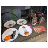 Rachel Kozlowski for West Elm Halloween Cat Plates
