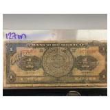 Banco de Mexico 1 Peso Banknote, Dated 1915