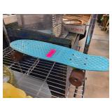 Retro Kryptonics Blue Plastic Skateboard with Yell