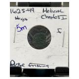 Charles I Copper Rose Farthing (1625-1649)