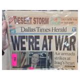 Dallas Times Herald Newspaper Featuring Were