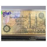 Egyptian 50 Piastres Banknote Featuring Al-Azhar M