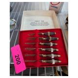 Tommys Gems Brass Cocktail Forks