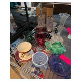 Glassware and Porcelain Teacup Set