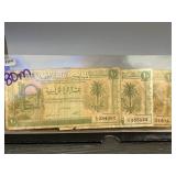 Three United Kingdom of Libya 10 Piastres Banknote