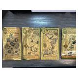 4 Goldback 1 Denomination Notes from New Hampshire