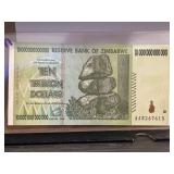 Reserve Bank of Zimbabwe 10 Trillion Dollar Note