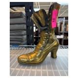 Brass Victorian-Style Shoe Figurine or Doorstop
