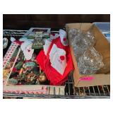 Glassware, Holiday Items, Silver-Plated Trays, and