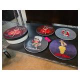 5 Fornasetti-Style Decorative Plates with Vintage