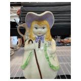 Bo Peep Ceramic Pitcher with Hand-Painted Details