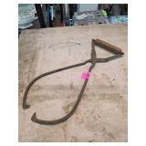 Vintage Ice Tong from Home Ice Company, Denton, Te