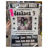 Replica Jackson 5 Concert Poster From June 30, 197